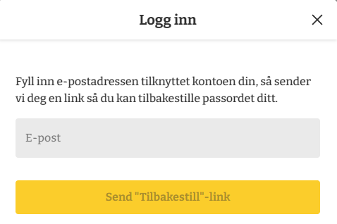 Glemt passord